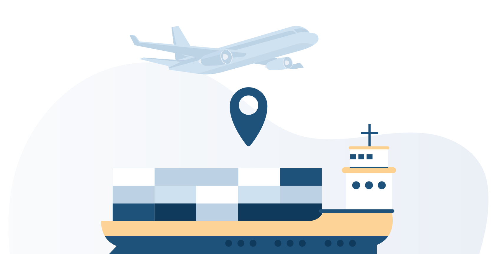 Air freight and shipping container stock is affected by Chinese tariffs